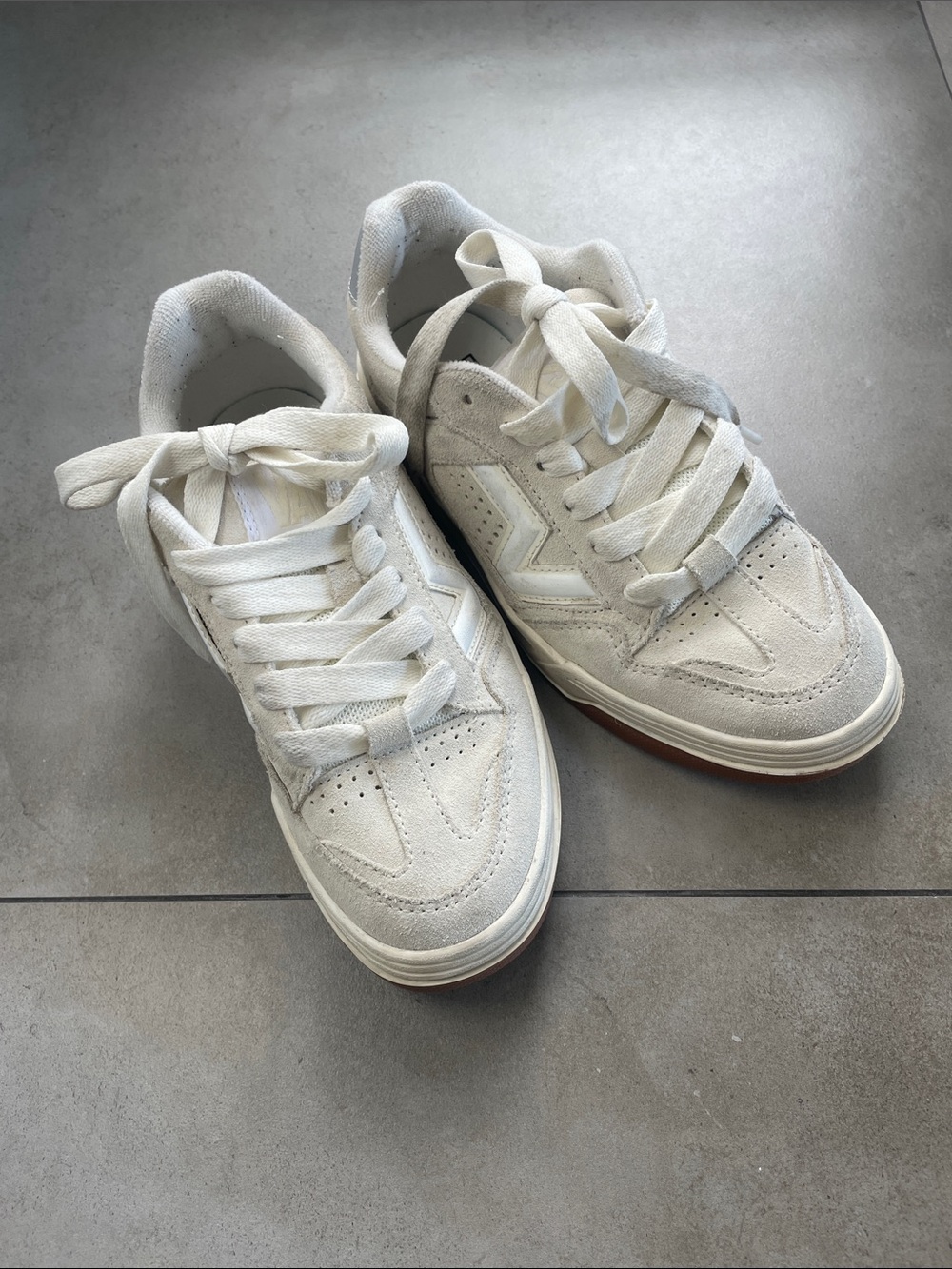 Vans Lowland 2.0 Suede Sneakers in Off-White/Cream